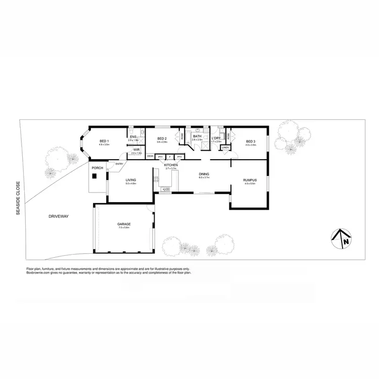 Floorplan of Homely house listing, 17 Seaside Close, Seabrook VIC 3028