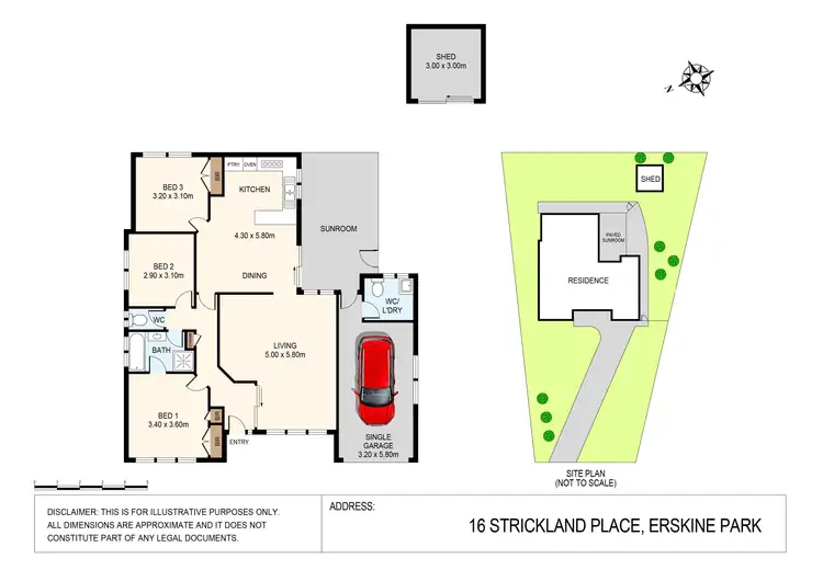 Floorplan of Homely house listing, 16 Strickland Place, Erskine Park NSW 2759