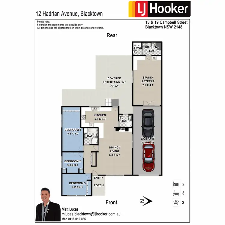 Floorplan of Homely house listing, 12 Hadrian Avenue, Blacktown NSW 2148