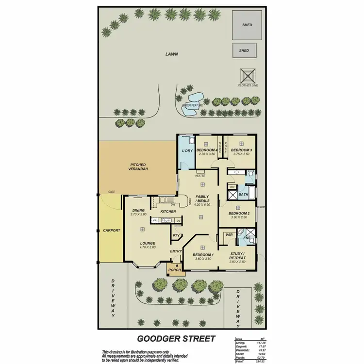 Floorplan of Homely house listing, 8 Goodger Street, Gawler East SA 5118