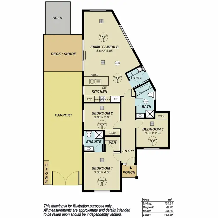 Floorplan of Homely house listing, 3 Rosemary Street, Valley View SA 5093