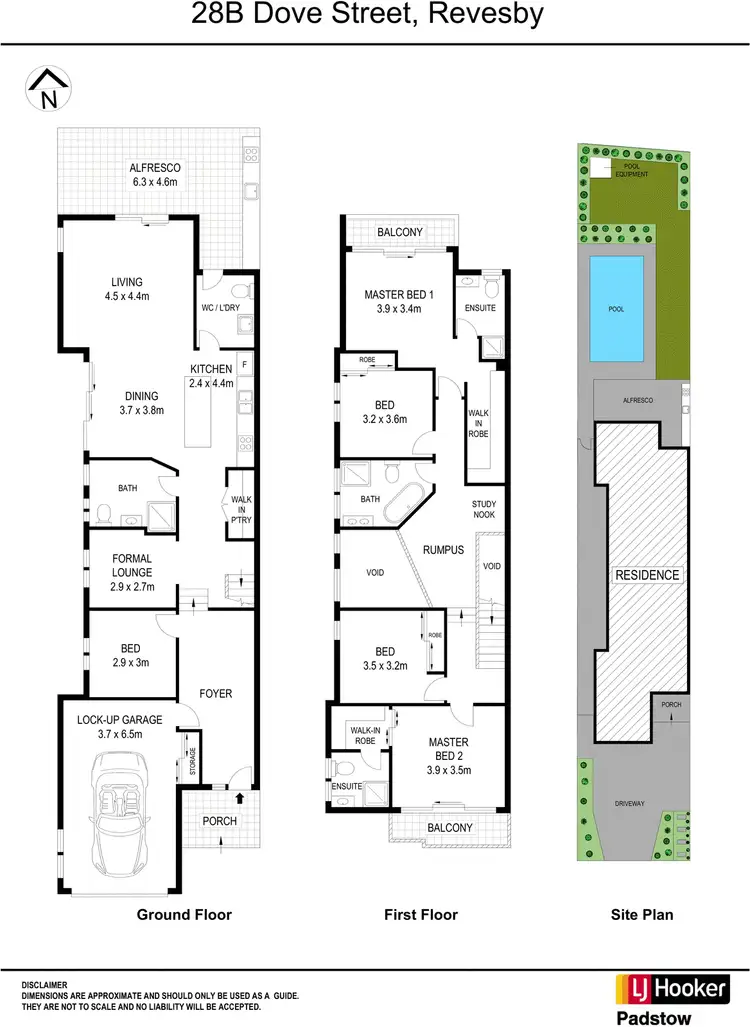 Floorplan of Homely semi-detached listing, 28b Dove Street, Revesby NSW 2212