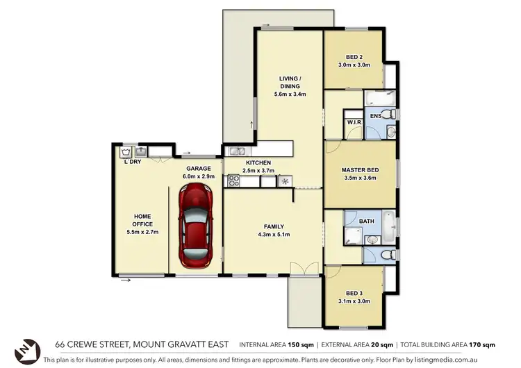 Floorplan of Homely house listing, 66 Crewe Street, Mount Gravatt East QLD 4122