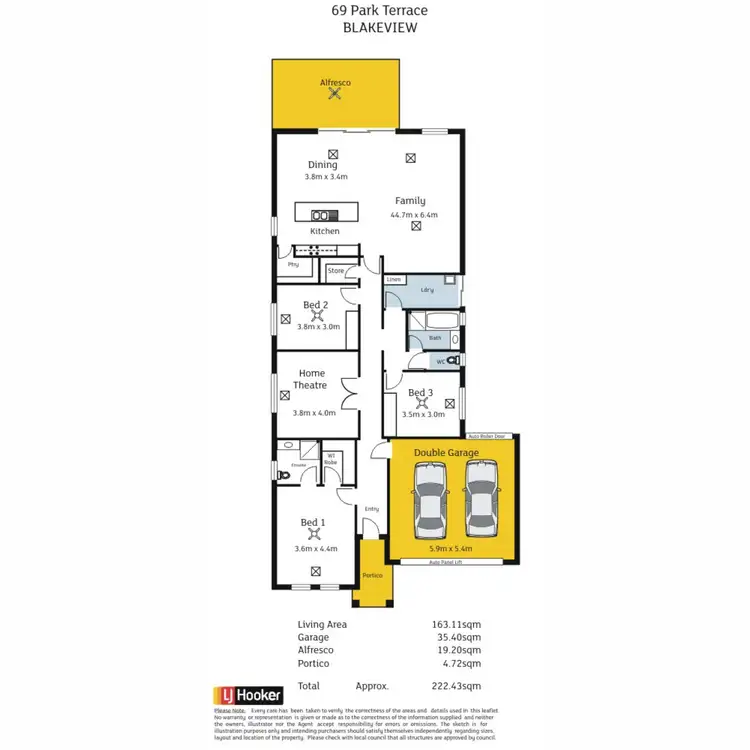 Floorplan of Homely house listing, 69 Park Terrace, Blakeview SA 5114