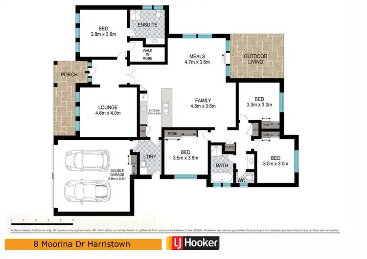 Floorplan of Homely house listing, 8 Moorina Drive, Harristown QLD 4350