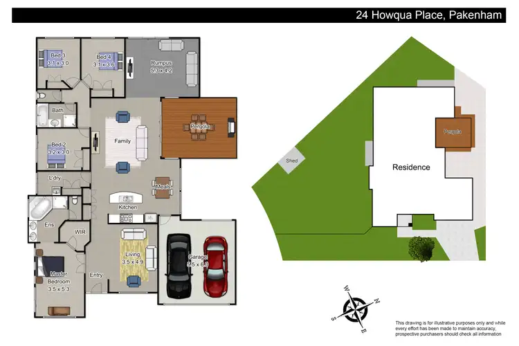 Floorplan of Homely house listing, 24 Howqua Place, Pakenham VIC 3810