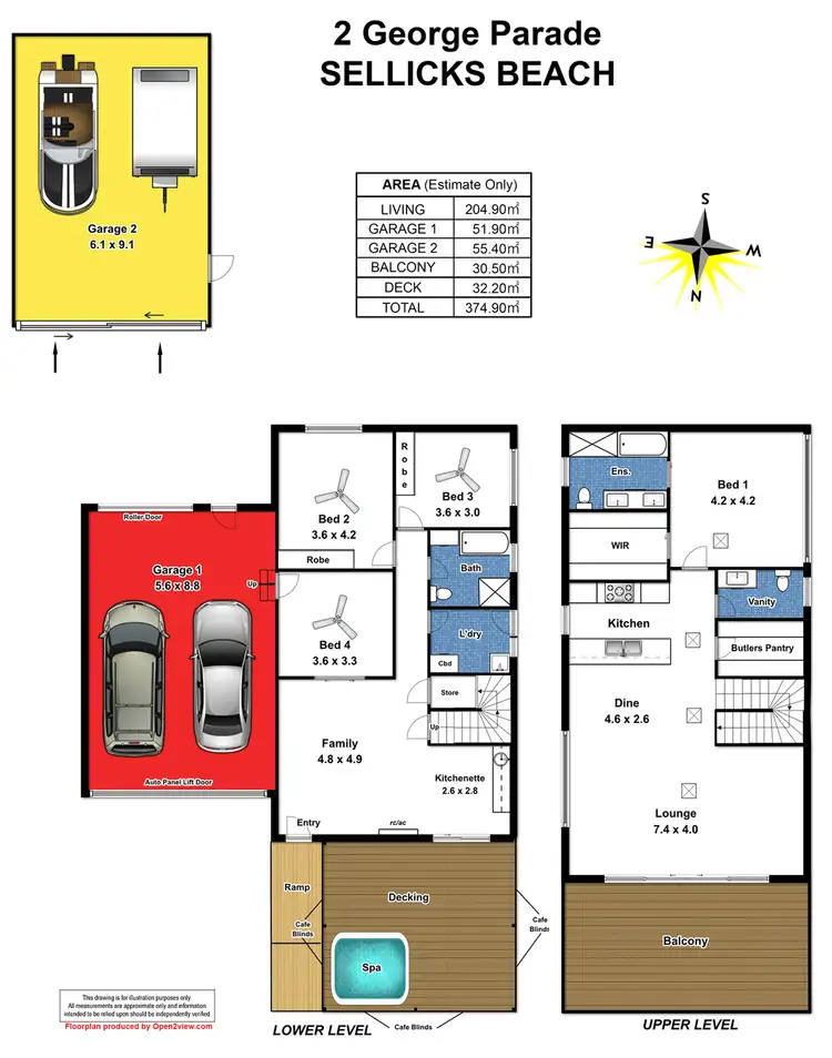 Floorplan of Homely house listing, 2 George Parade, Sellicks Beach SA 5174