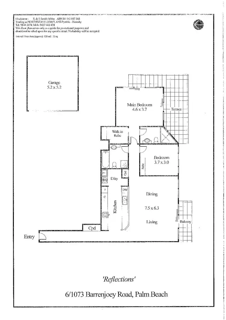 Floorplan of Homely unit listing, 6/1073 Barrenjoey Road, Palm Beach NSW 2108