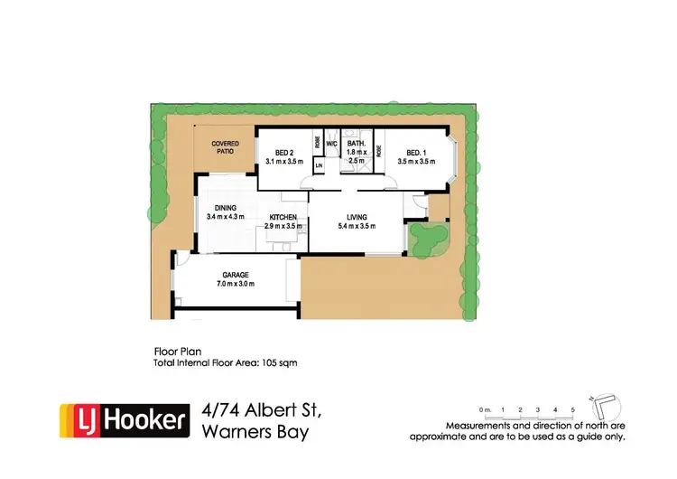 Floorplan of Homely villa listing, 4/74 Albert Street, Warners Bay NSW 2282