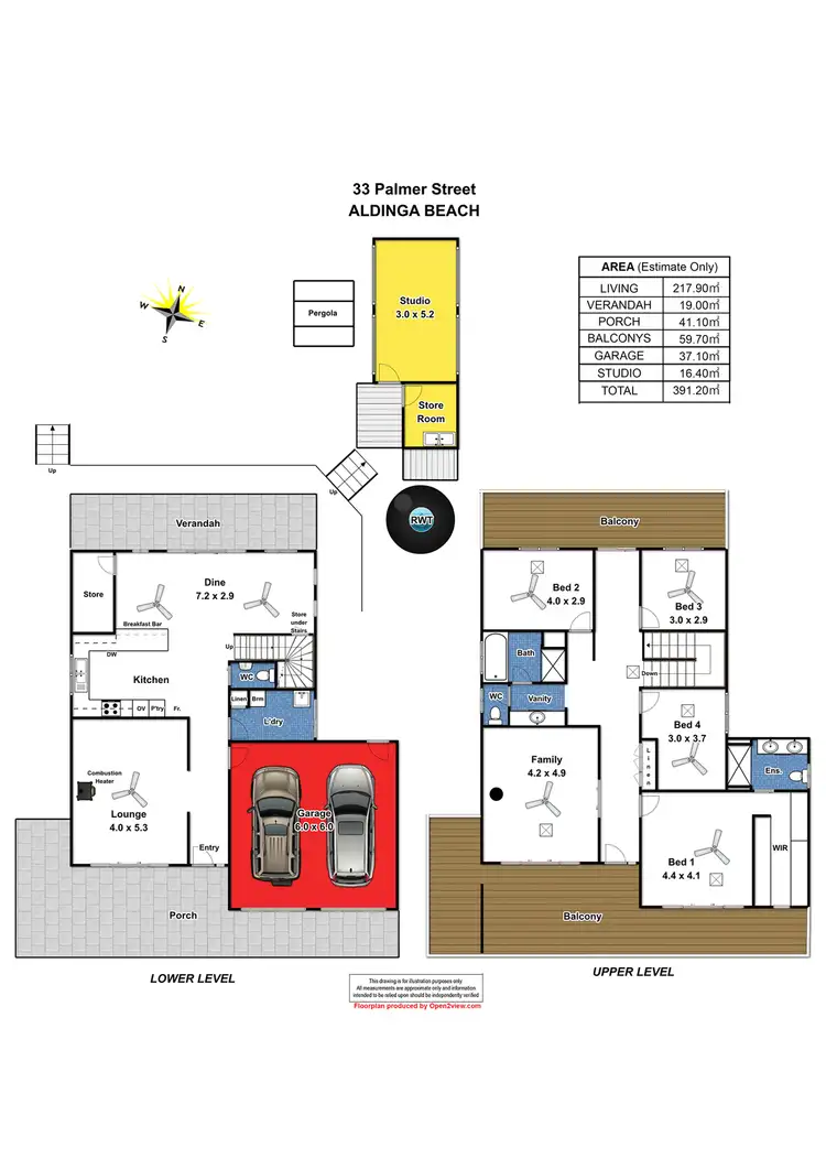 Floorplan of Homely house listing, 33 Palmer Street, Aldinga Beach SA 5173