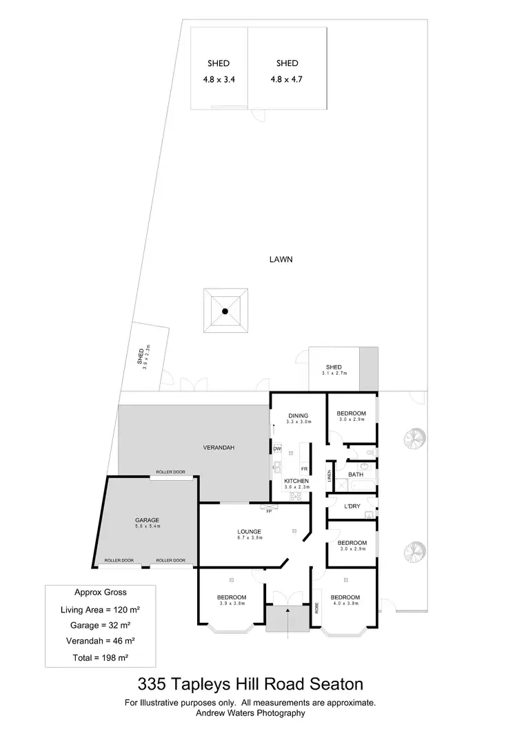 Floorplan of Homely house listing, 335 Tapleys Hill Road, Seaton SA 5023