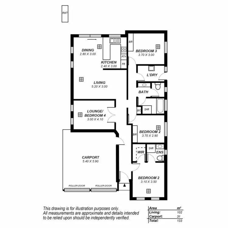Floorplan of Homely house listing, 14 Julian Court, Paralowie SA 5108