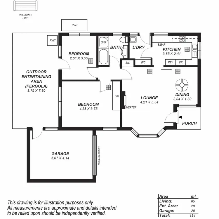 Floorplan of Homely unit listing, 2/111 Ferguson Avenue, Myrtle Bank SA 5064