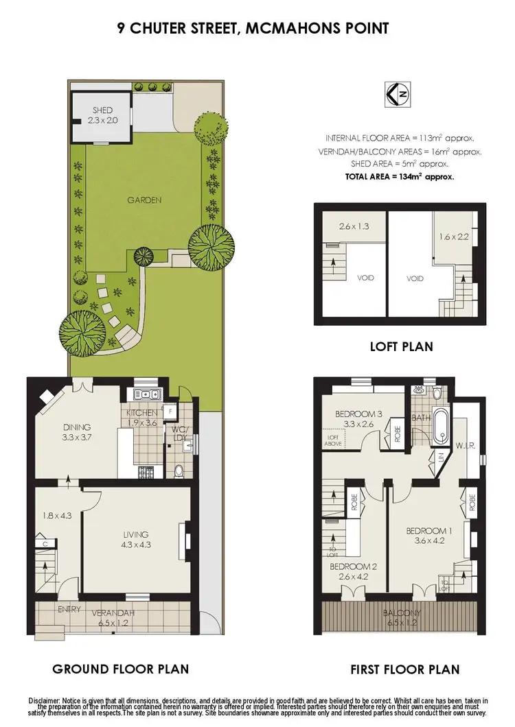 Floorplan of Homely terrace listing, 9 Chuter Street, Mcmahons Point NSW 2060