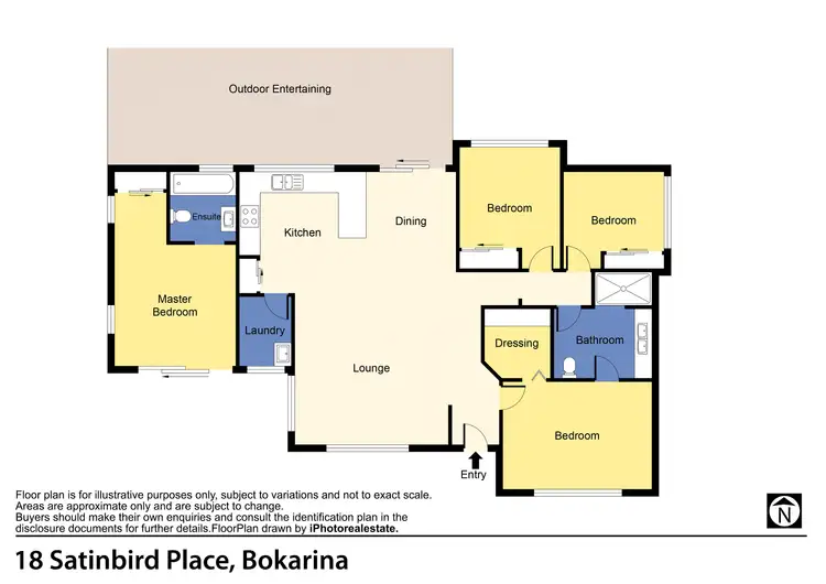 Floorplan of Homely house listing, 18 Satinbird Place, Bokarina QLD 4575