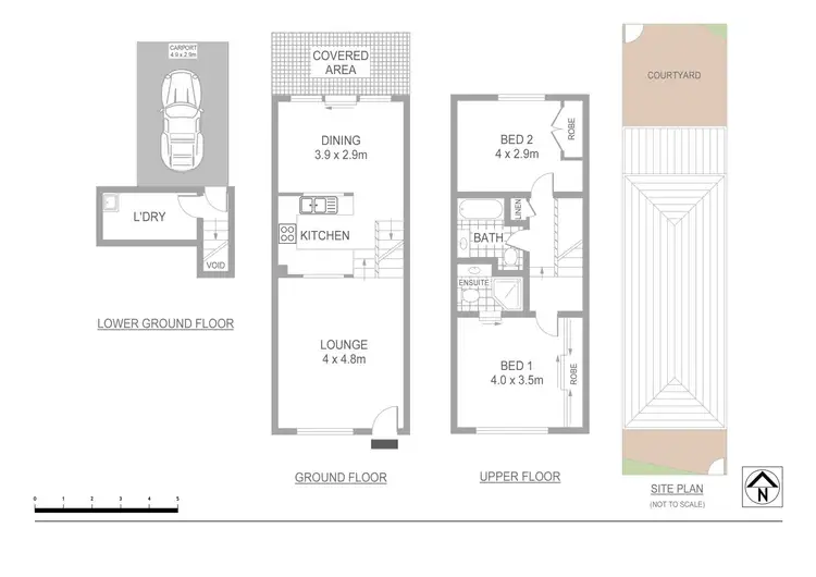 Floorplan of Homely townhouse listing, 9/3-5 Concord Avenue, Concord West NSW 2138