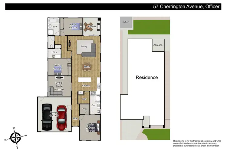 Floorplan of Homely house listing, 57 Cherrington Avenue, Officer VIC 3809