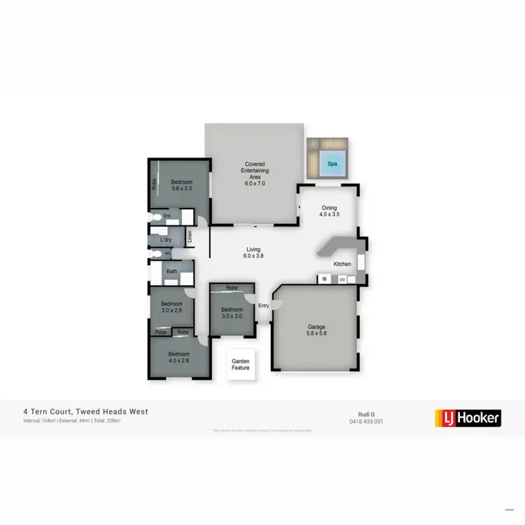 Floorplan of Homely house listing, 4 Tern Court, Tweed Heads West NSW 2485