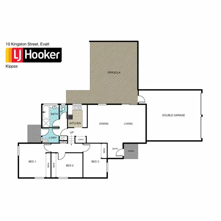 Floorplan of Homely house listing, 10 Kingston Street, Evatt ACT 2617