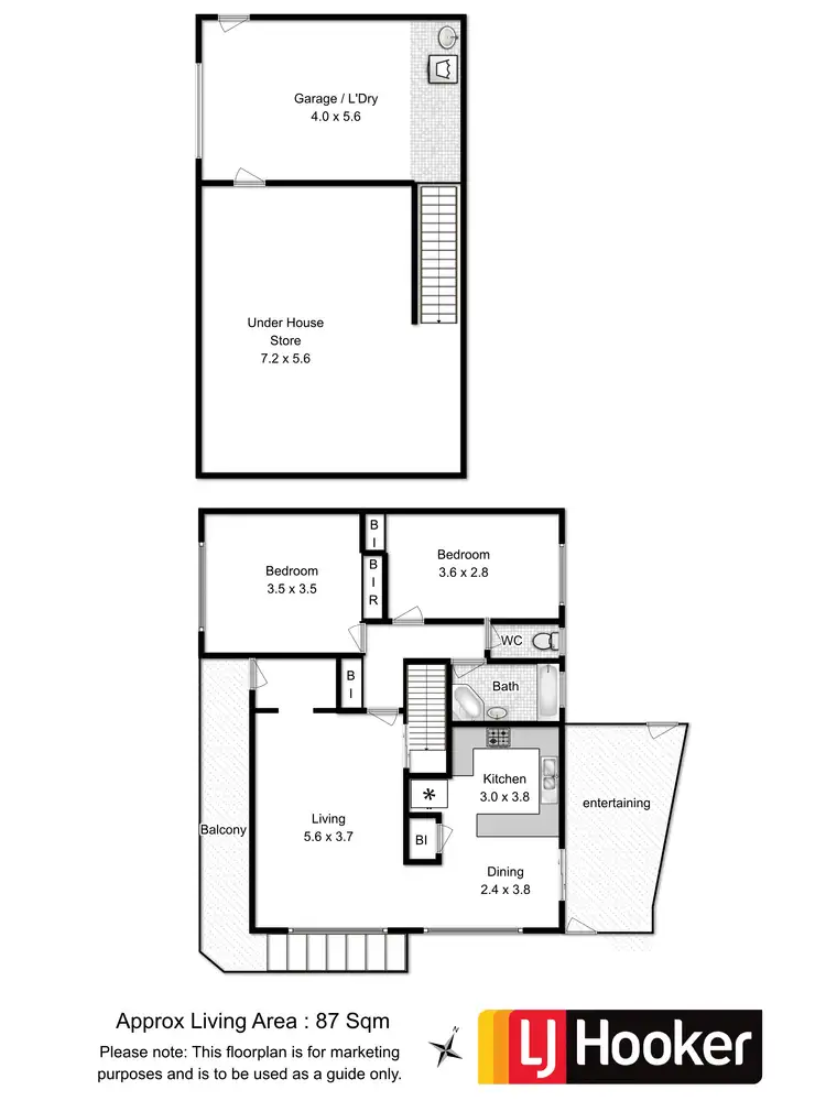 Floorplan of Homely house listing, Unit 3/25 Wakehurst Road, Austins Ferry TAS 7011