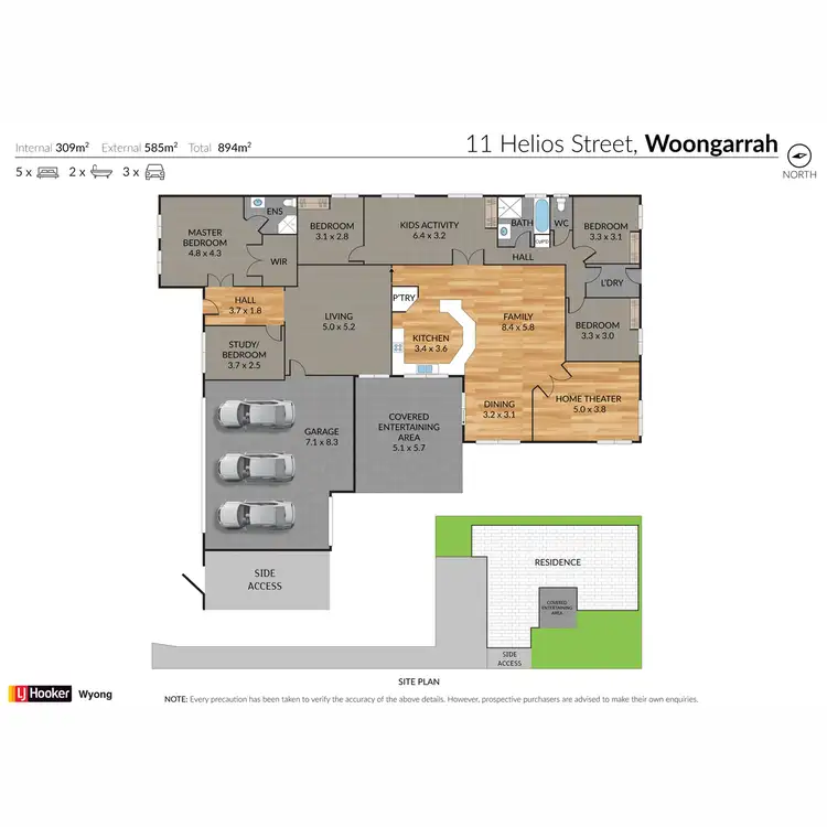 Floorplan of Homely house listing, 11 Helios Street, Woongarrah NSW 2259
