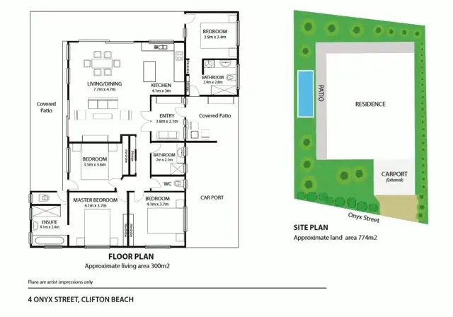 Floorplan of Homely house listing, 4 Onyx Street, Clifton Beach QLD 4879