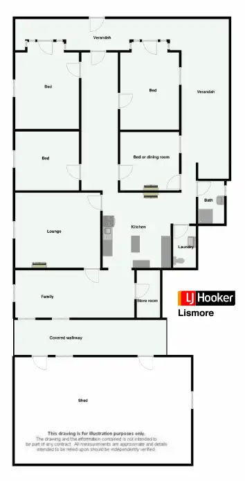 Floorplan of Homely house listing, 42-44 Bridge Street, Coraki NSW 2471