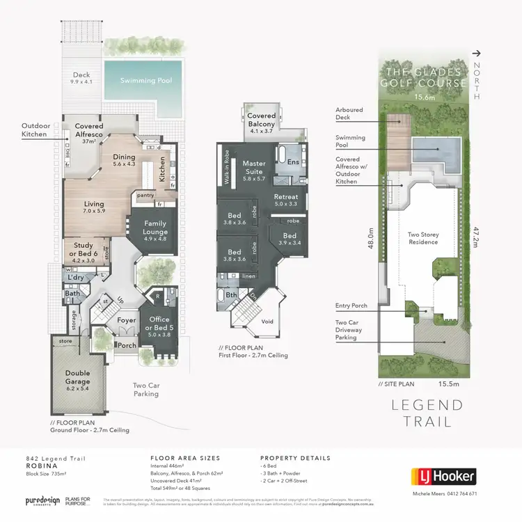 Floorplan of Homely house listing, 842 Legend Trail, Robina QLD 4226