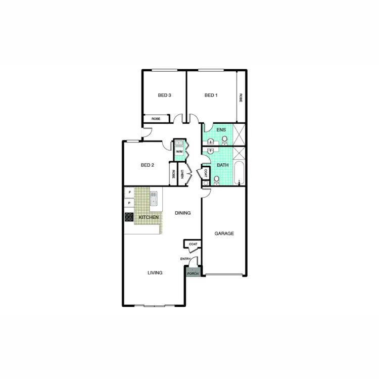Floorplan of Homely townhouse listing, 7/10 Charles Perkins Circuit, Bonner ACT 2914