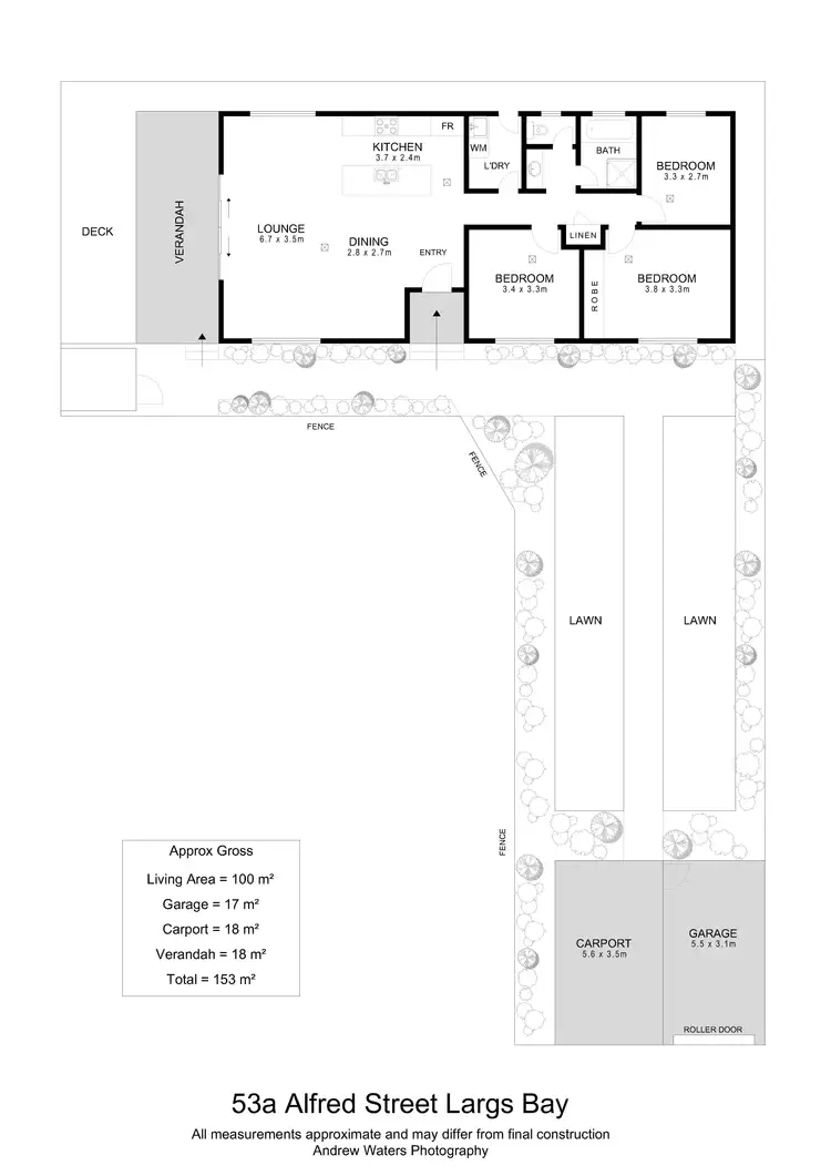 Floorplan of Homely house listing, 53a Alfred Street, Largs Bay SA 5016