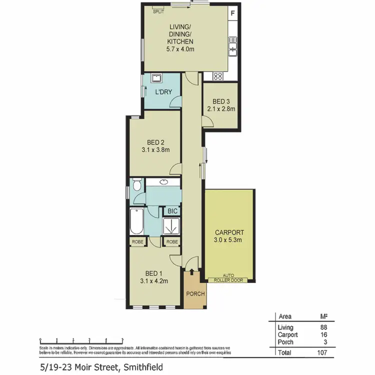 Floorplan of Homely unit listing, 5/19-23 Moir Street, Smithfield SA 5114