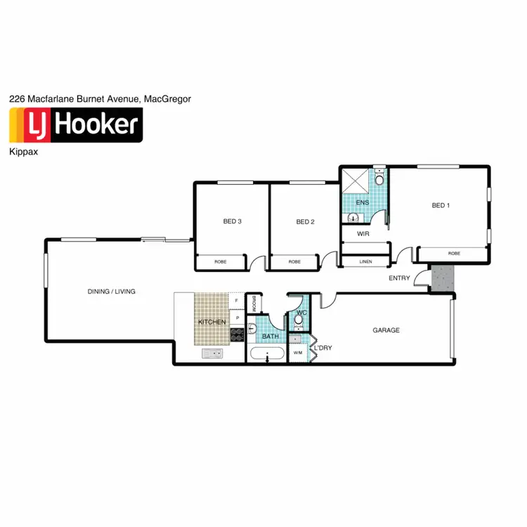 Floorplan of Homely house listing, 226 Macfarlane Burnet Avenue, Macgregor ACT 2615