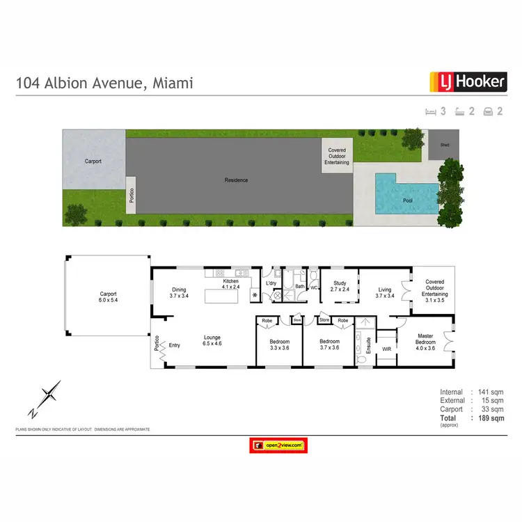 Floorplan of Homely house listing, 104 Albion Avenue, Miami QLD 4220