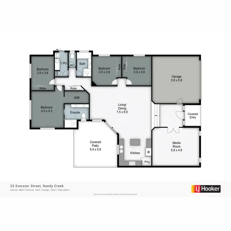 Floorplan of Homely house listing, 22 Everstar Street, Reedy Creek QLD 4227