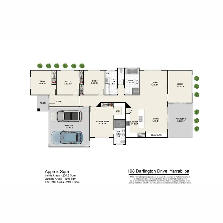 Floorplan of Homely house listing, 198 Darlington Drive, Yarrabilba QLD 4207