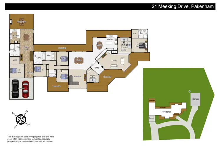 Floorplan of Homely house listing, 21 Meeking Drive, Pakenham VIC 3810
