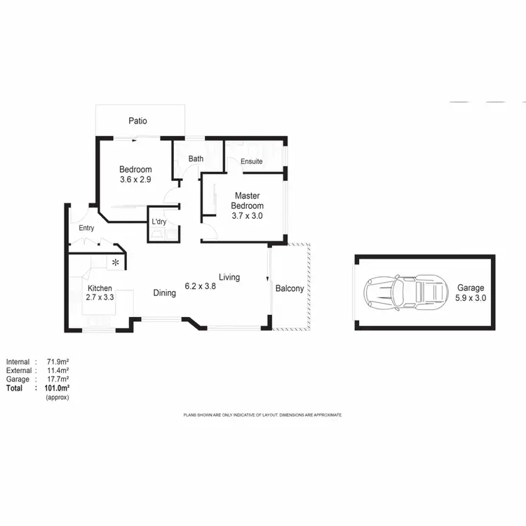 Floorplan of Homely apartment listing, 7/28 Marine Parade, Miami QLD 4220