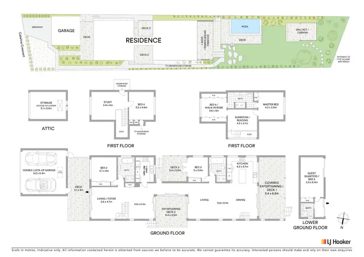Floorplan of Homely house listing, 9 Catalina Crescent, Avalon Beach NSW 2107