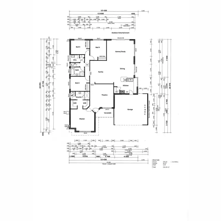 Floorplan of Homely house listing, 17 Hookstone Drive, Landsdale WA 6065