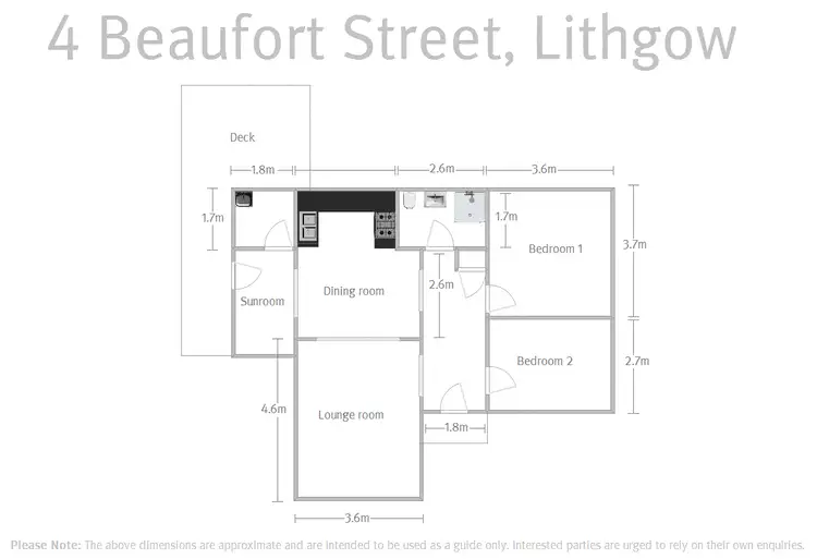 Floorplan of Homely house listing, 4 Beaufort Street, Lithgow NSW 2790