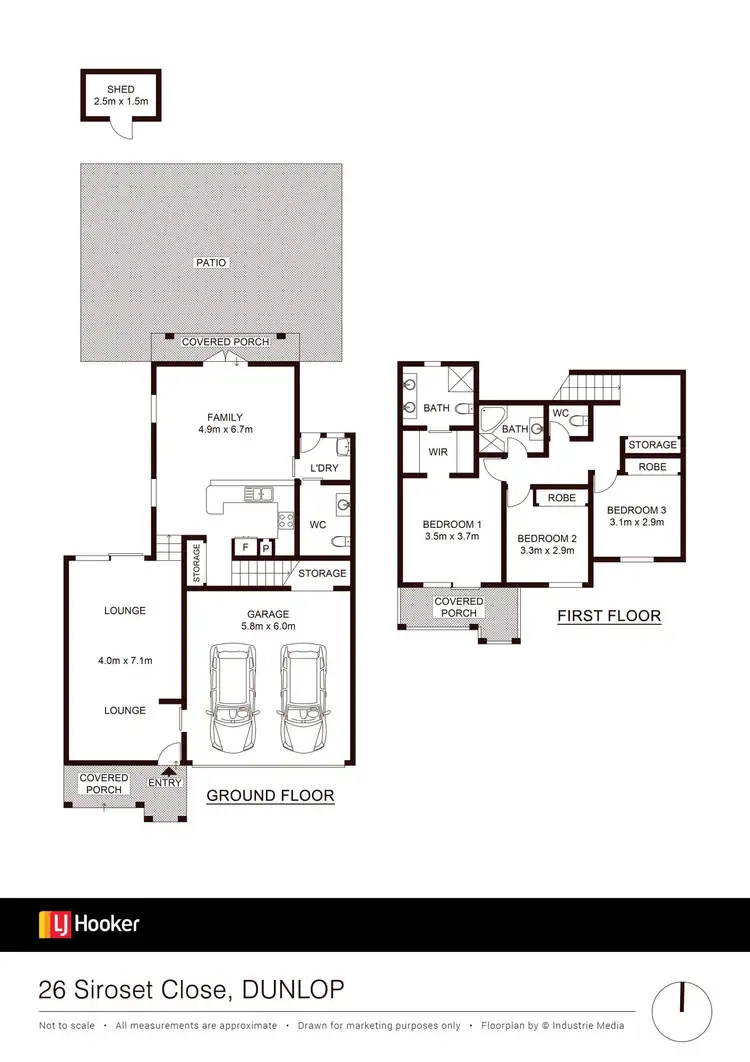 Floorplan of Homely house listing, 26 Siroset Close, Dunlop ACT 2615
