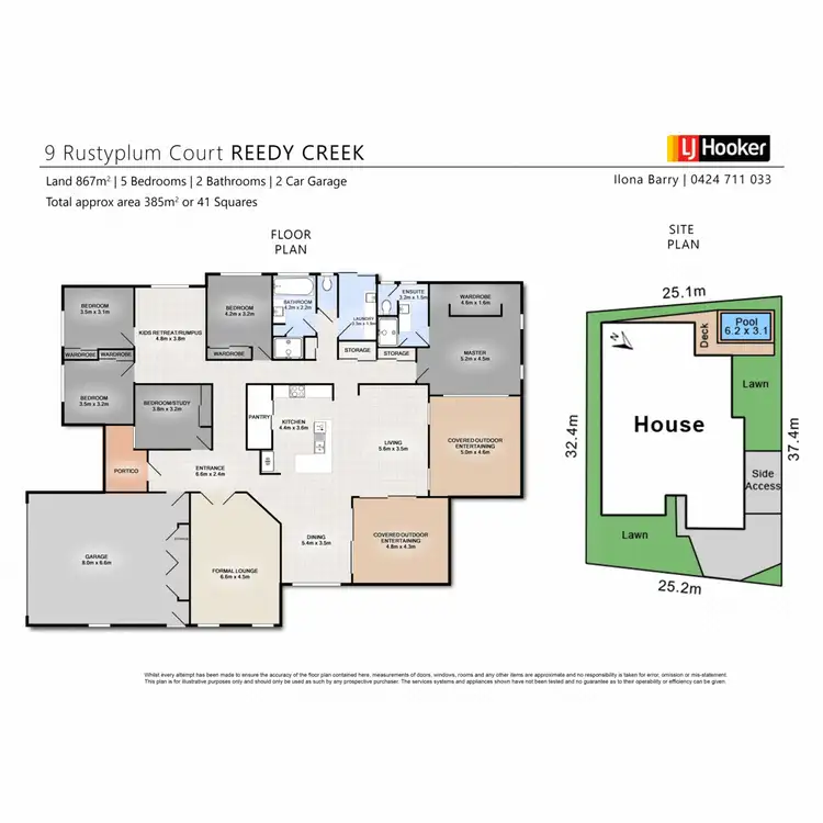 Floorplan of Homely house listing, 9 Rustyplum Court, Reedy Creek QLD 4227