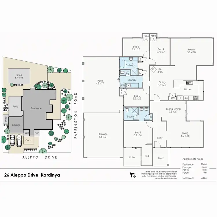 Floorplan of Homely house listing, 26 Aleppo Drive, Kardinya WA 6163