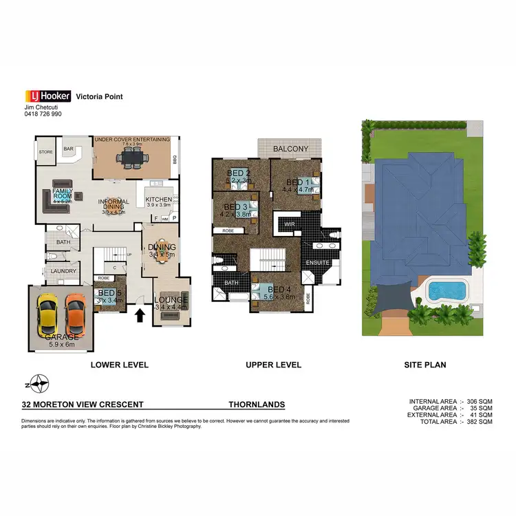 Floorplan of Homely house listing, 32 Moreton View Crescent, Thornlands QLD 4164