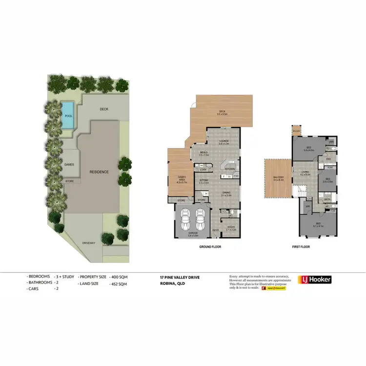 Floorplan of Homely house listing, 17 Pine Valley Drive, Robina QLD 4226
