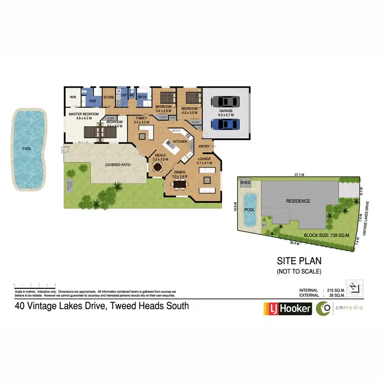Floorplan of Homely house listing, 40 Vintage Lakes Drive, Tweed Heads South NSW 2486