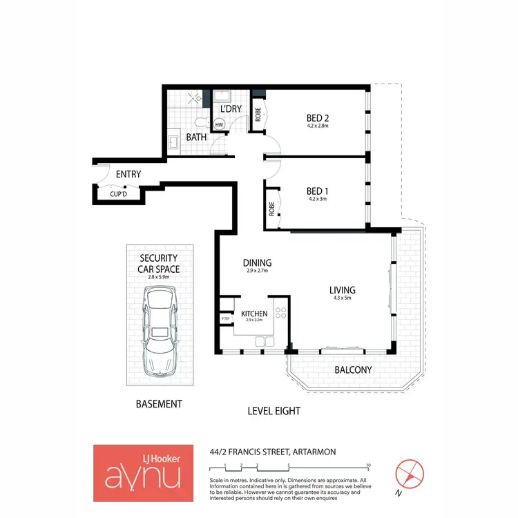Floorplan of Homely unit listing, 44/2 Francis Road, Artarmon NSW 2064