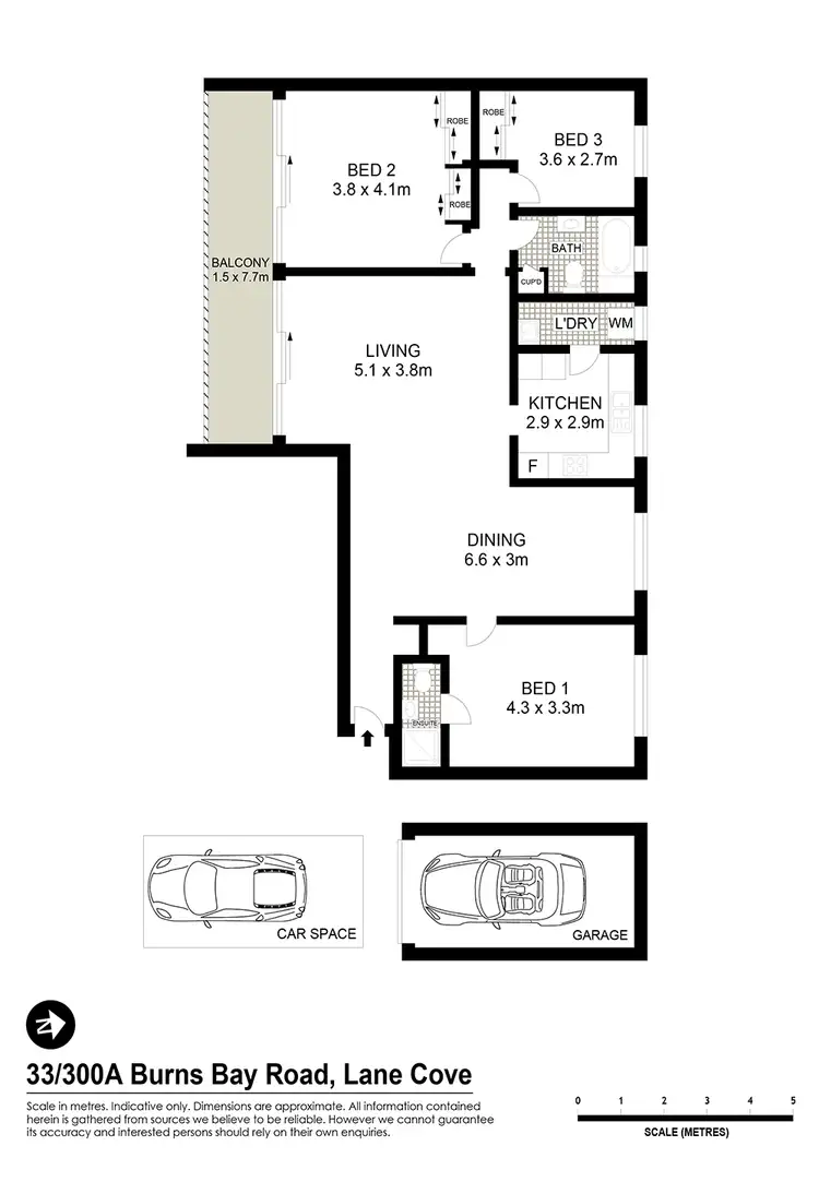 Floorplan of Homely unit listing, 33/300A Burns Bay Road, Lane Cove NSW 2066