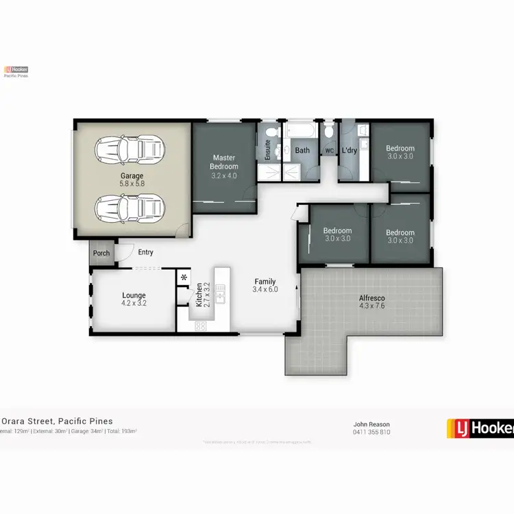 Floorplan of Homely house listing, 6 Orara Street, Pacific Pines QLD 4211