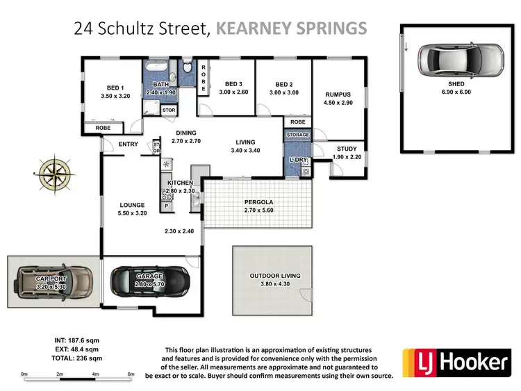 Floorplan of Homely house listing, 24 Schultz Street, Kearneys Spring QLD 4350
